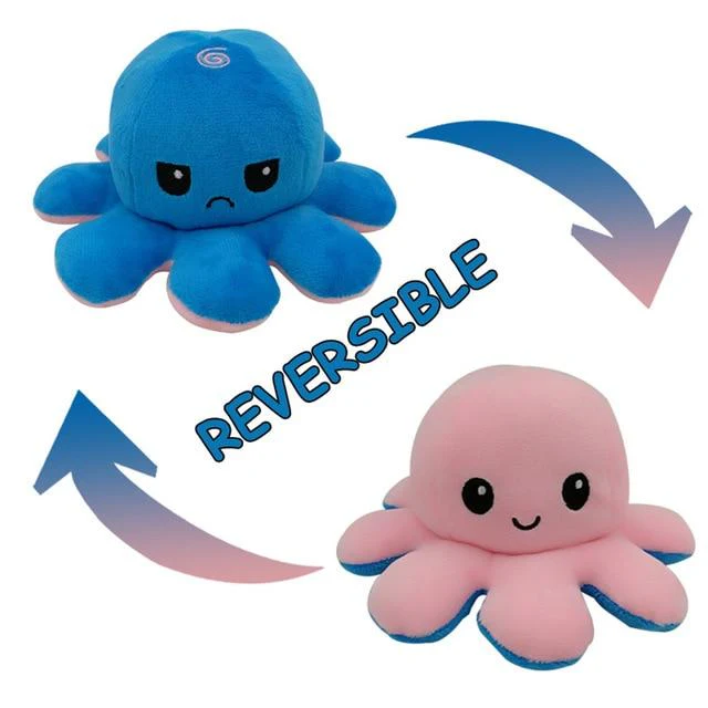 Peluche Poulpe Géante Réversible – Image 3