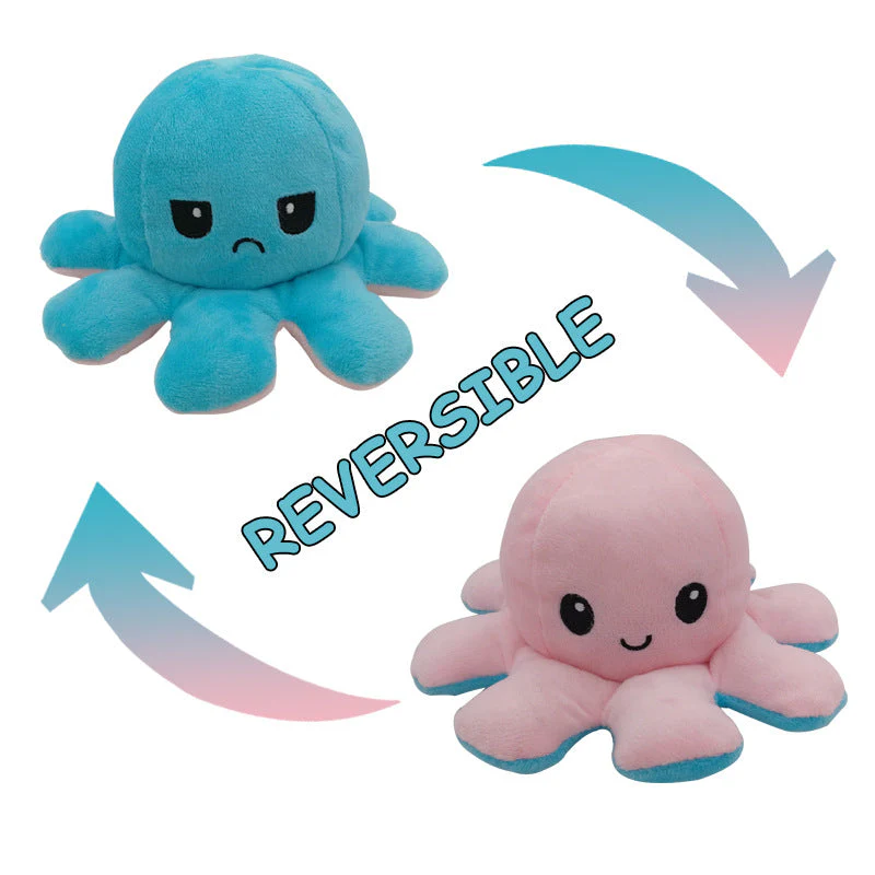 Peluche Poulpe Géante Réversible – Image 4