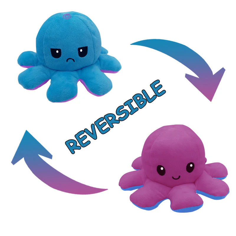 Peluche Poulpe Géante Réversible – Image 2
