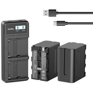 Batteries de Rechange et Chargeur Rapide Double Chargeur USB