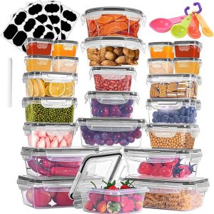 Ensemble de 24 Boite de Conservation Alimentaire pour Cuisine