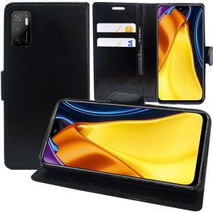 Etui Coque Housse pour Xiaomi Poco M3 Pro 5G 6.5&Prime;, Etui Portefeuille Support Video Cuir