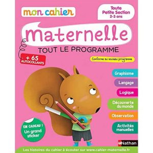 Mon cahier maternelle 2/3 ans – Toute Petite Section de Maternelle