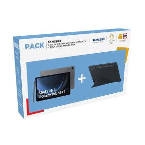 Pack Tablette Samsung Tab S9 FE 10,9&Prime; 128 Go+ Cover Noir