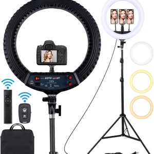 Anneau Lumineux LED 21 Pouces avec Support pour trépied