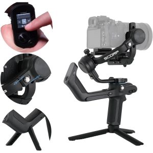 Stabilisateur Portable Professionnel à 3-Axes avec LED écran Tactile