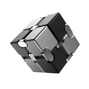 Cube infini antistress métal