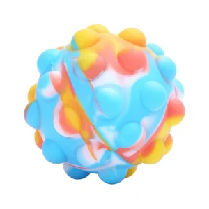 Balle antistress colorés 3D Pop It bleu