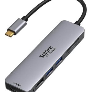 Adaptateur USB 6 en 1 Adaptateur Type C Hub pour MacBook Notebook Laptop