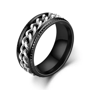 Bague Blackchaîne anti-stress