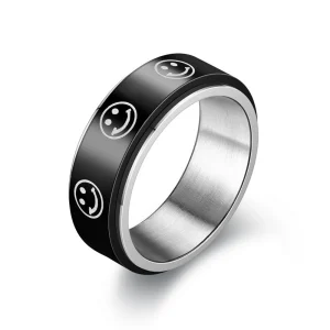 bague-anti-stress-anneau-tournant-blacksmile.jpgv1697123158 Bague anti-stress noire tournante