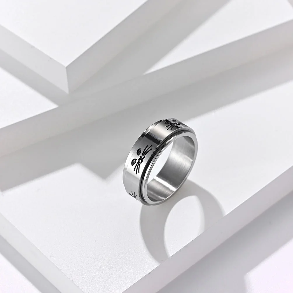 Bague anti-stress Chat+Tourbillon – Image 3