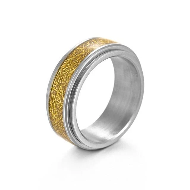 Bague anti-stress tournante Rayure