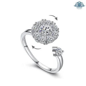 Bague anti-stress femme diamant