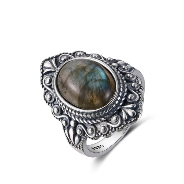 Bague Zen Argent Pierre de Lune – Image 3
