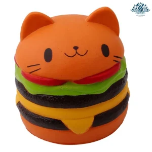 Balle anti-stress Chat Hamburger
