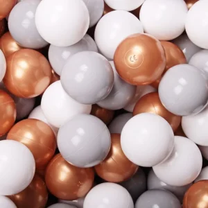 Balles en plastique Blanc/Gris/D'or