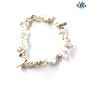 Bracelet anti stress pierre naturelle howlite