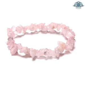 Bracelet anti-stress pierre naturelle quartz rose