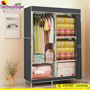 Armoire de Rangement En Tissu 105cm