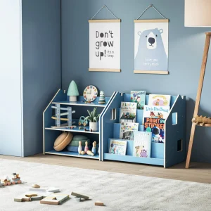 Pack Étagère + Bibliothèque Bleu ciel