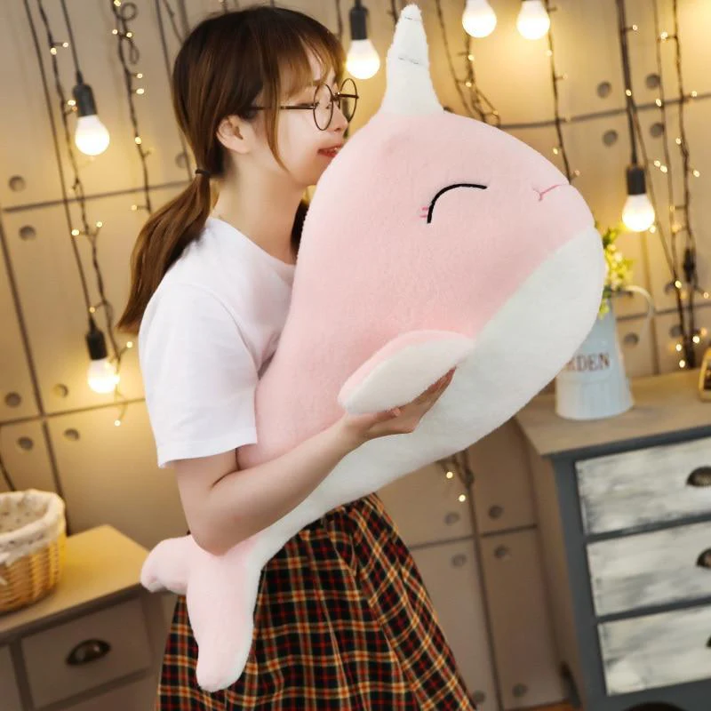 Peluche Narval Kawaii Rose – Image 8
