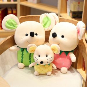 Peluche Souris Kawaii Blanche