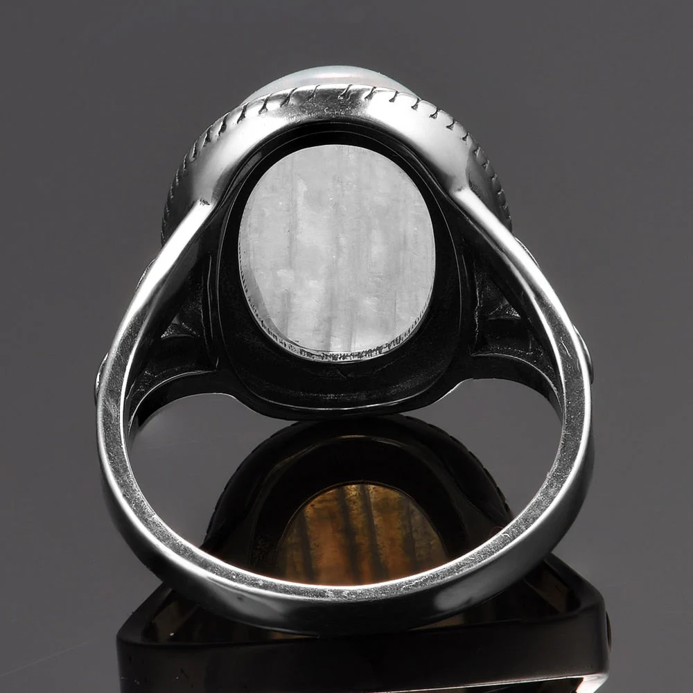Bague Zen Pierre de Lune Argent – Image 4