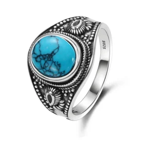Bague Zen Turquoise Argent