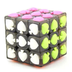 Rubik's Cube Spade 3x3 YJ - Cube de vitesse professionnel